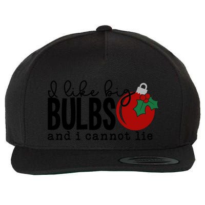 I Like Big Bulbs And I Cannot Lie Funny Christmas Cool Gift Wool Snapback Cap