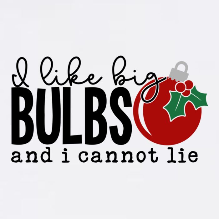 I Like Big Bulbs And I Cannot Lie Funny Christmas Cool Gift Garment-Dyed Sweatshirt