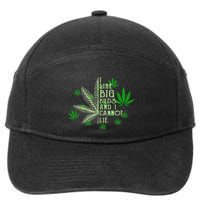 I Like Big Buds And I Cannot Lies Marijuana Leaf Smoker 7-Panel Snapback Hat