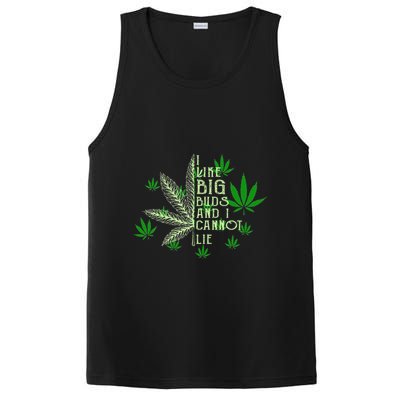 I Like Big Buds And I Cannot Lies Marijuana Leaf Smoker PosiCharge Competitor Tank