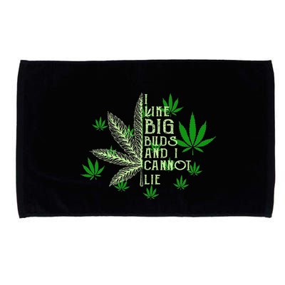 I Like Big Buds And I Cannot Lies Marijuana Leaf Smoker Microfiber Hand Towel