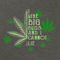 I Like Big Buds And I Cannot Lies Marijuana Leaf Smoker Cotton Canvas Backpack