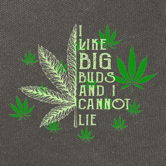 I Like Big Buds And I Cannot Lies Marijuana Leaf Smoker Cotton Canvas Backpack