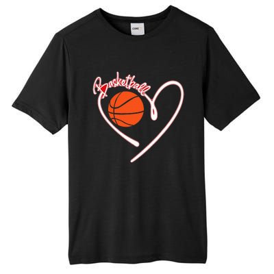 I Love Basketball Girl Basketball Player Heart Tall Fusion ChromaSoft Performance T-Shirt