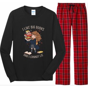 I Like Big Books And I Cannot Lie Reading Book Bookworm Long Sleeve Pajama Set