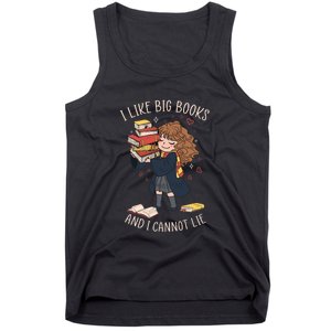 I Like Big Books And I Cannot Lie Reading Book Bookworm Tank Top