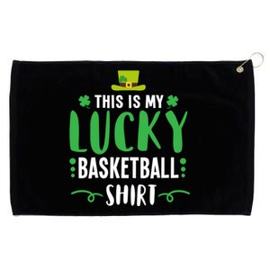 Irish Lucky Basketball Gift St Patricks Day Cute Gift Gift Grommeted Golf Towel