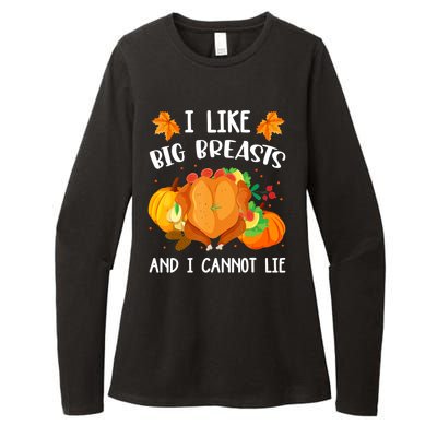 I Like Big Breasts And I Cannot Lie Thanksgiving Turkey Womens CVC Long Sleeve Shirt