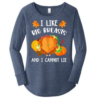 I Like Big Breasts And I Cannot Lie Thanksgiving Turkey Women's Perfect Tri Tunic Long Sleeve Shirt