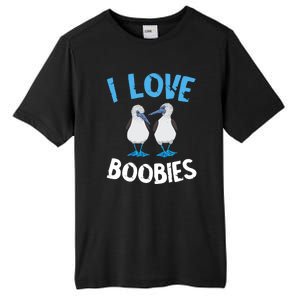 I Love Boobies Funny Blue Footed Tall Fusion ChromaSoft Performance T-Shirt