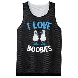 I Love Boobies Funny Blue Footed Mesh Reversible Basketball Jersey Tank