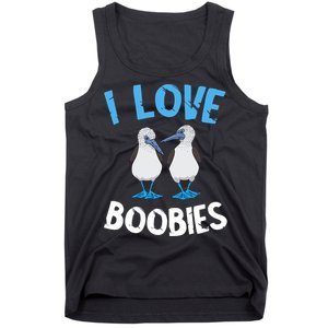 I Love Boobies Funny Blue Footed Tank Top