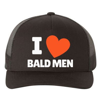 I Love Bald I Heart Bald Lovers Yupoong Adult 5-Panel Trucker Hat