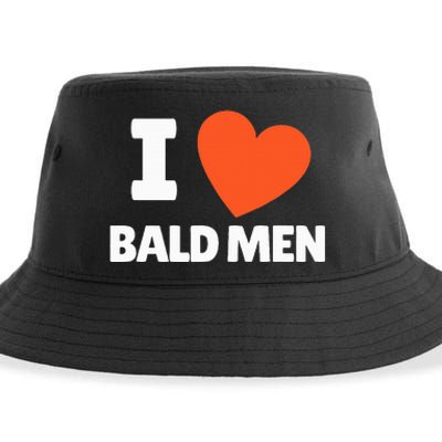 I Love Bald I Heart Bald Lovers Sustainable Bucket Hat