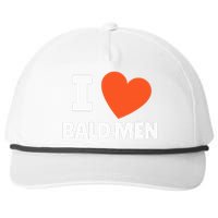 I Love Bald I Heart Bald Lovers Snapback Five-Panel Rope Hat