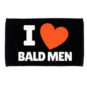 I Love Bald I Heart Bald Lovers Microfiber Hand Towel