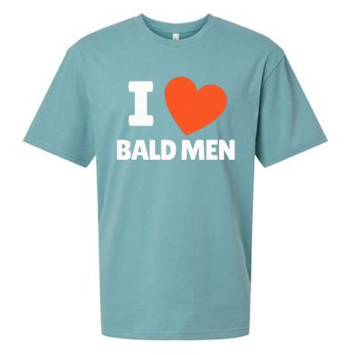 I Love Bald I Heart Bald Lovers Sueded Cloud Jersey T-Shirt