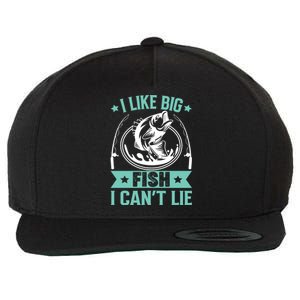 I Like Big Fish I Can Not Lie Gift Wool Snapback Cap