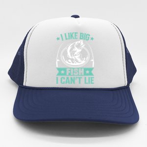 I Like Big Fish I Can Not Lie Gift Trucker Hat