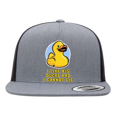 I Like big Ducks and I cannot Lie Rubber Duck Flat Bill Trucker Hat