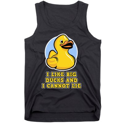 I Like big Ducks and I cannot Lie Rubber Duck Tank Top