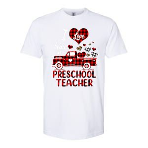 I Love Being Preschool Teacher Cute Hearts Valentine's Day Gift Softstyle CVC T-Shirt