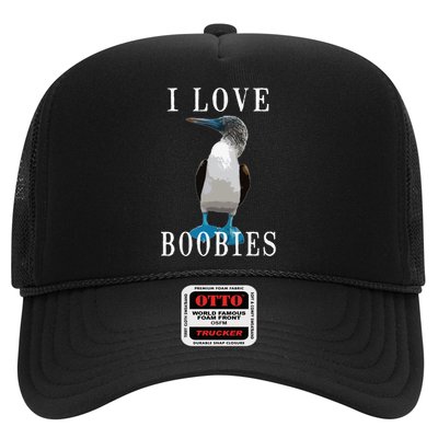 I Love Boobies Blue Footed Boobie Bird Trucker Hat