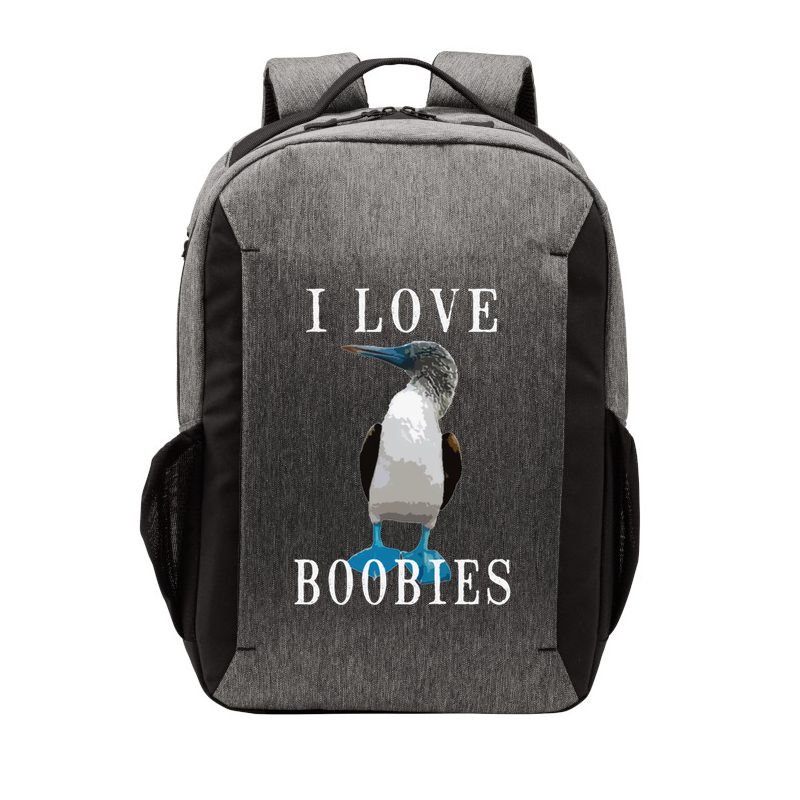 I Love Boobies Blue Footed Boobie Bird Vector Backpack