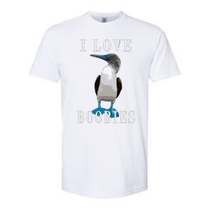 I Love Boobies Blue Footed Boobie Bird Softstyle CVC T-Shirt