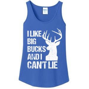 I Like Big Bucks And I Cannot Lie Funny Deer Hunting Father Gift Ladies Essential Tank