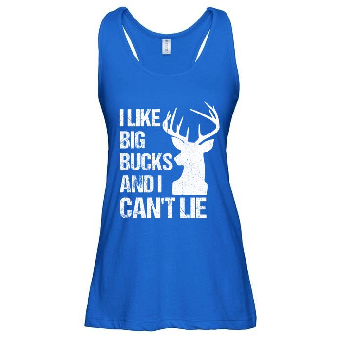 I Like Big Bucks And I Cannot Lie Funny Deer Hunting Father Gift Ladies Essential Flowy Tank