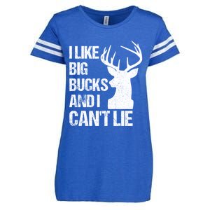 I Like Big Bucks And I Cannot Lie Funny Deer Hunting Father Gift Enza Ladies Jersey Football T-Shirt