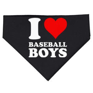 I Love Baseball USA-Made Doggie Bandana