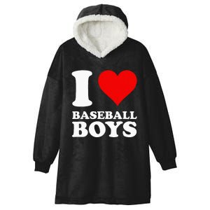 I Love Baseball Hooded Wearable Blanket