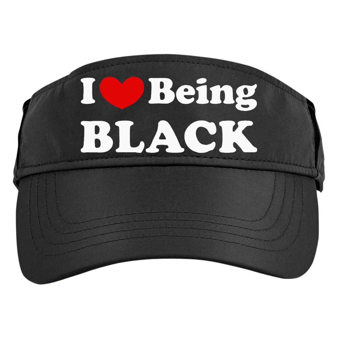 I Love Being Black I Like To Be Black Adult Drive Performance Visor