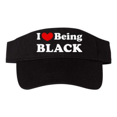 I Love Being Black I Like To Be Black Valucap Bio-Washed Visor