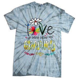 I Love Being Called Grammy Sunflower Mothers Day Gift Tie-Dye T-Shirt