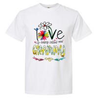 I Love Being Called Grammy Sunflower Mothers Day Gift Garment-Dyed Heavyweight T-Shirt