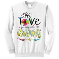 I Love Being Called Grammy Sunflower Mothers Day Gift Sweatshirt