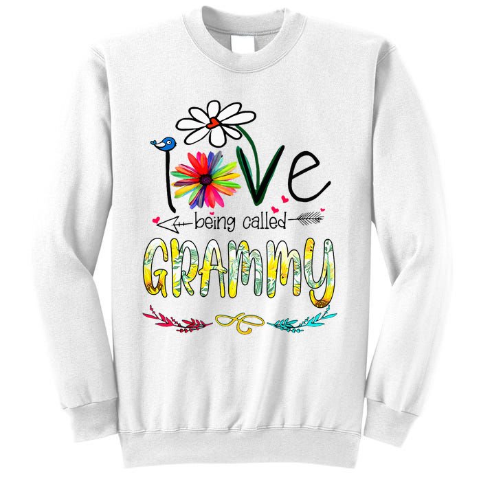 I Love Being Called Grammy Sunflower Mothers Day Gift Sweatshirt