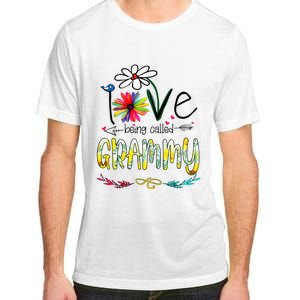 I Love Being Called Grammy Sunflower Mothers Day Gift Adult ChromaSoft Performance T-Shirt