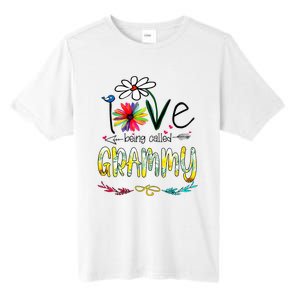 I Love Being Called Grammy Sunflower Mothers Day Gift Tall Fusion ChromaSoft Performance T-Shirt