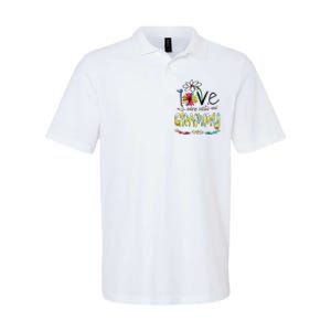 I Love Being Called Grammy Sunflower Mothers Day Gift Softstyle Adult Sport Polo