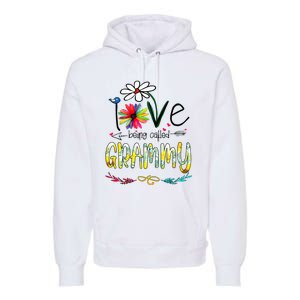 I Love Being Called Grammy Sunflower Mothers Day Gift Premium Hoodie