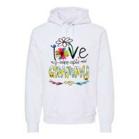 I Love Being Called Grammy Sunflower Mothers Day Gift Premium Hoodie