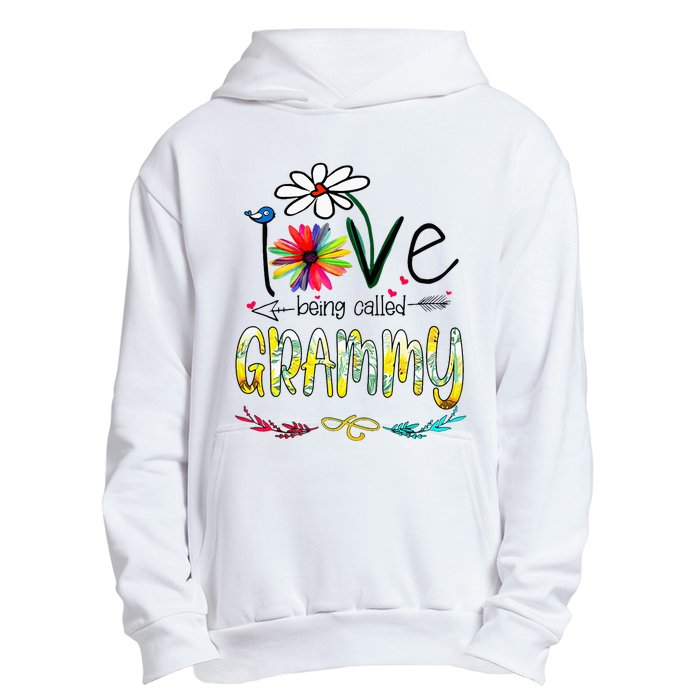 I Love Being Called Grammy Sunflower Mothers Day Gift Urban Pullover Hoodie