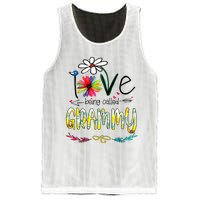 I Love Being Called Grammy Sunflower Mothers Day Gift Mesh Reversible Basketball Jersey Tank