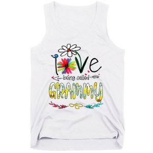 I Love Being Called Grammy Sunflower Mothers Day Gift Tank Top