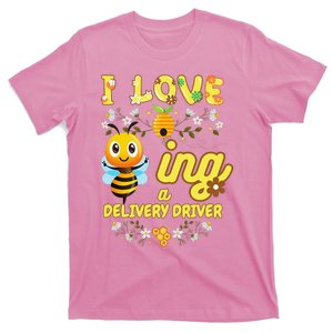 I Love Beeing A Delivery Driver Bee Lover Job Profession T-Shirt