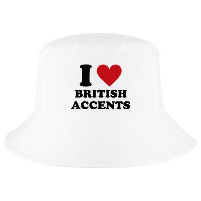 I Love British Accents I Heart British Accents Cool Comfort Performance Bucket Hat